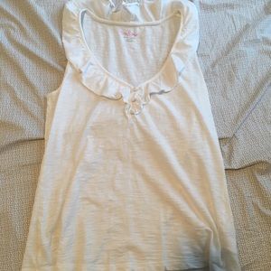 Lilly Pulitzer size M ruffled collar top